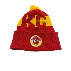 NFL Kansas City chiefs Beenie with pompom and cuff